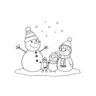 Snowman Family