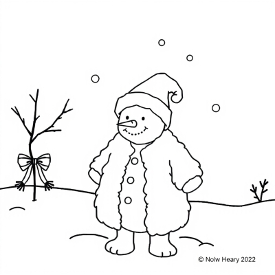 Snowman in a Fur Coat