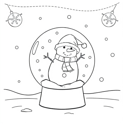 Snowman in a Snow Globe