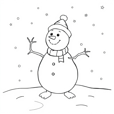 Snowman with Arms and Legs