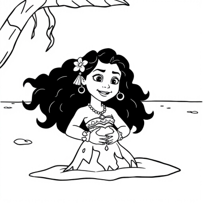 The Ocean Gives Moana the Heart of Te Fiti