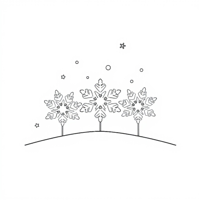 Three Snowflakes - Friends
