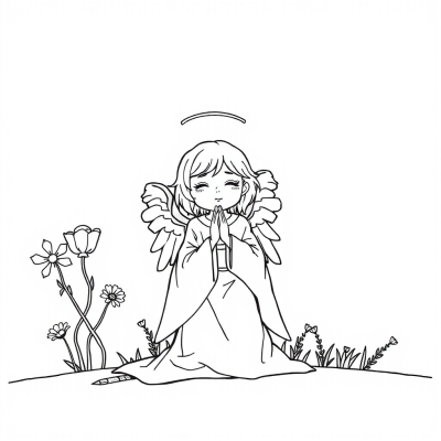 Virgin Angel Praying