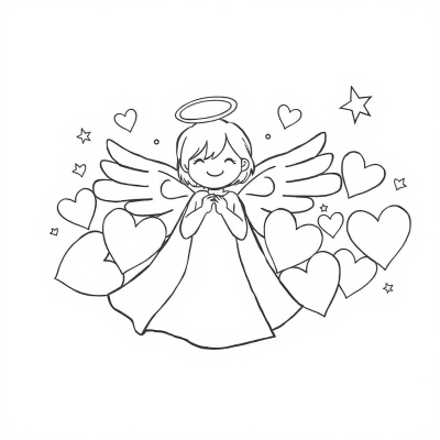 Angel and Hearts