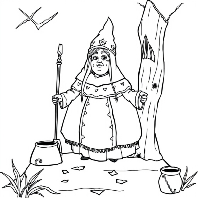 Baba Yaga from Tsarevny Animated Series