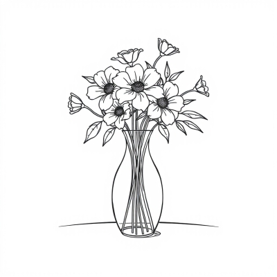 Beautiful Vase with Flowers