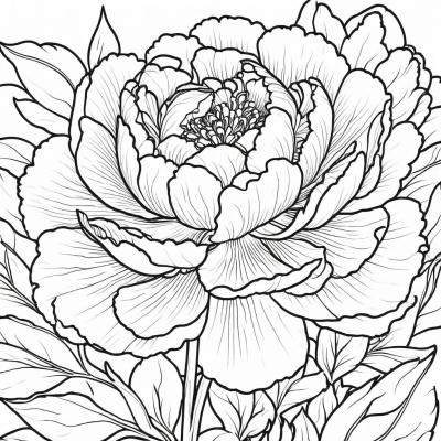 Flowering Peony