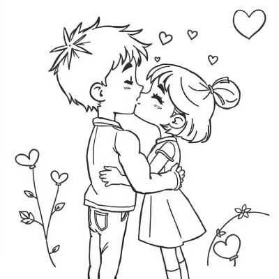 Boy Kissing Girl