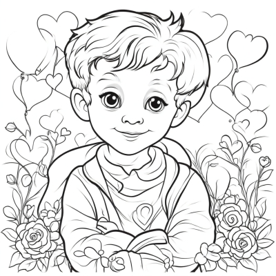 Boy Sending a Valentine