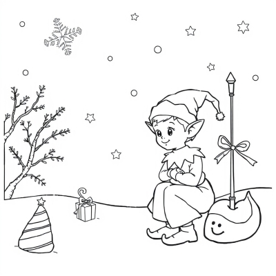 New Year Elf for Kids