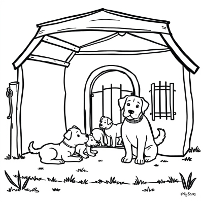 Dog and Kennel