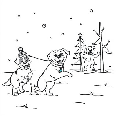 Dog and Winter Games