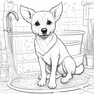 The Dog Doesn’t Want to Bathe