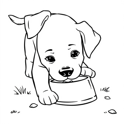 Dog Knocked Over the Bowl