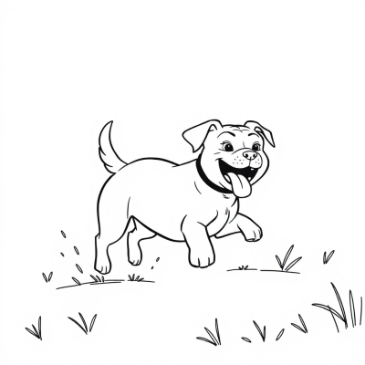 Dog Running from a Bully