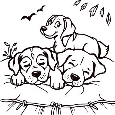 Dogs Relaxing