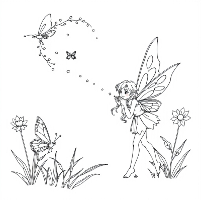 Fairy and Butterfly