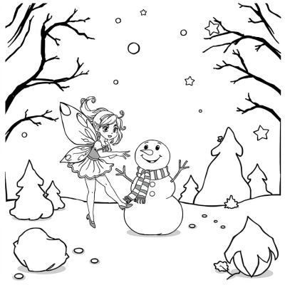 Fairy and Snowman
