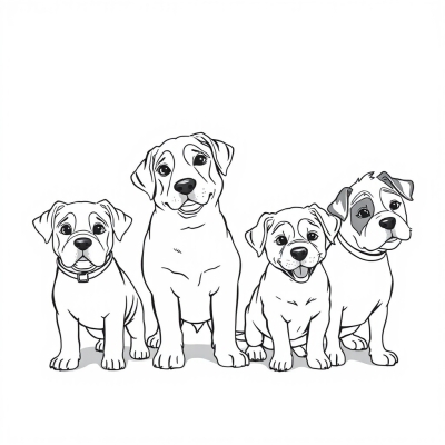 Four Dogs