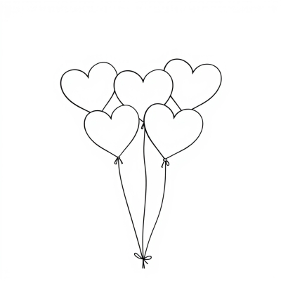 Heart-Shaped Balloons