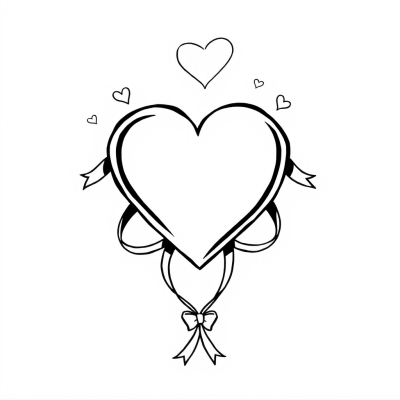 Heart with Ribbons