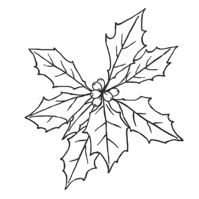Holly Leaves for Kids