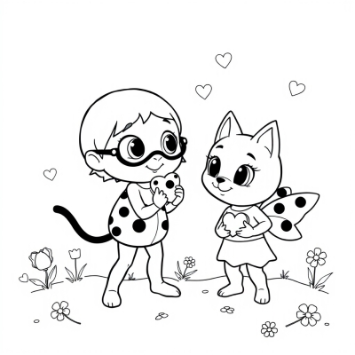 Ladybug and Cat Noir Valentine