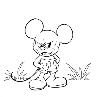Mickey Mouse Is Really Angry