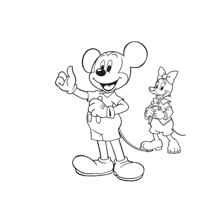 Mickey Mouse Marches with a Song