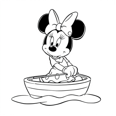 Minnie in the Boat