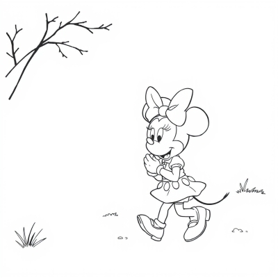 Minnie on a Walk