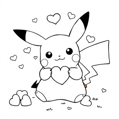 Pikachu with Hearts