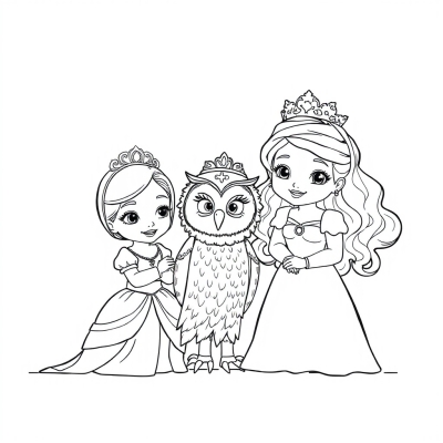 Princess Alyonka, Archie, and the Owl