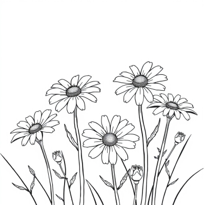 Simple Daisies for Kids