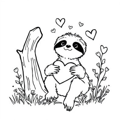 Sloth Valentine
