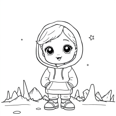 Toca Boca Girl in Hoodie