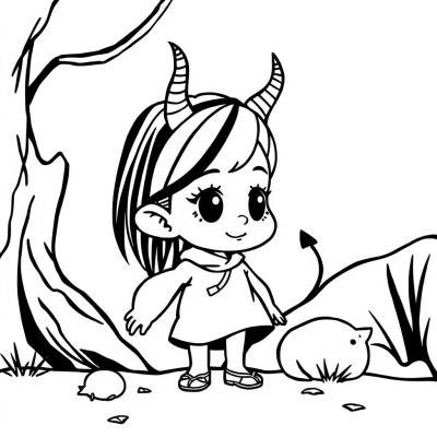 Toca Boca Girl with Horns