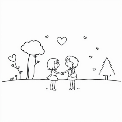 Valentine's Day Coloring Set