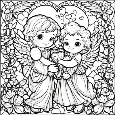 Valentine's Angel Card