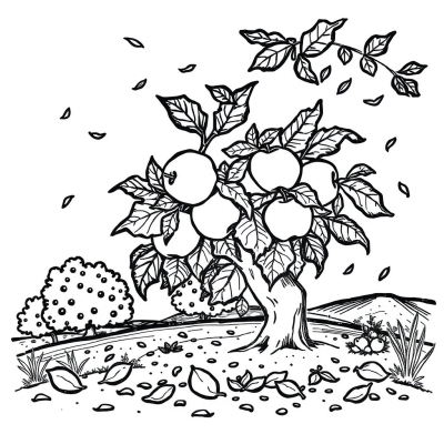 Apple Tree in Autumn
