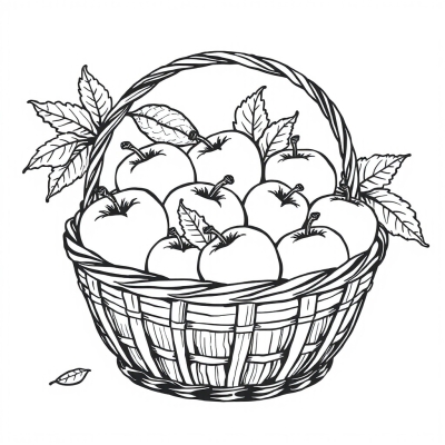 Basket of Autumn Apples