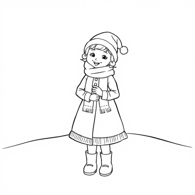 Cheerful Snow Maiden for Kids