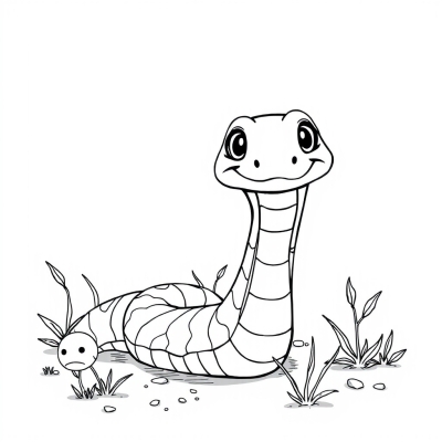 Cute Gentleman Snake