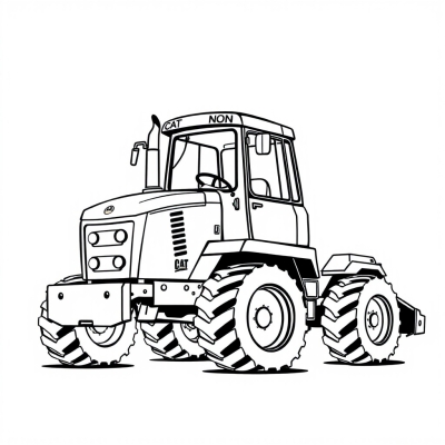 Cute Caterpillar Tractor