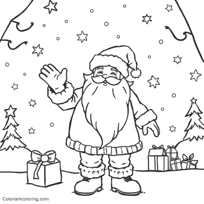 Ded Moroz Wishes a Happy New Year