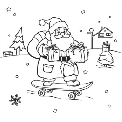 Ded Moroz Gifts a Skateboard