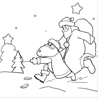 Father Frost Rushes for New Year