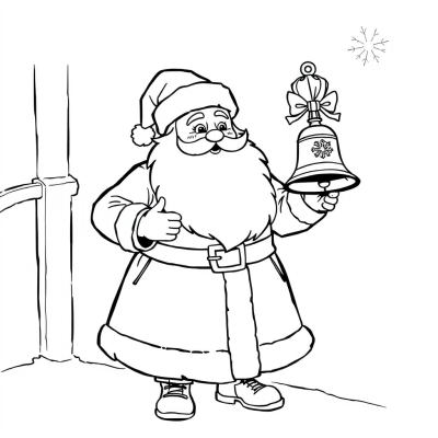Father Frost Ringing the Bell