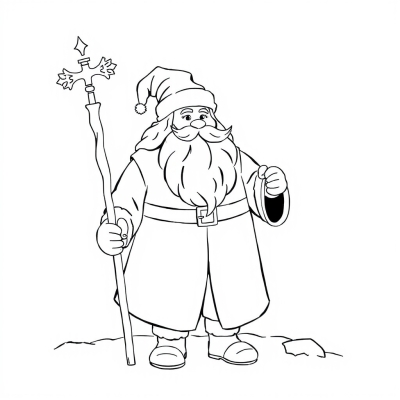 Ded Moroz with Ice Staff