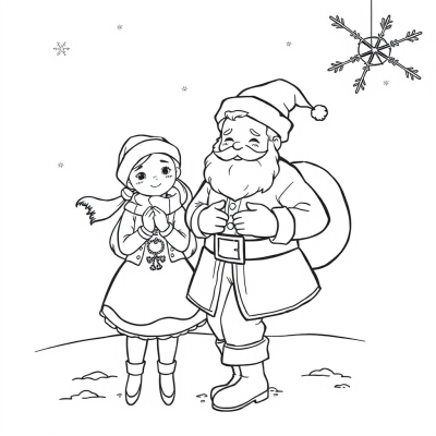 Santa Claus and Snow Maiden